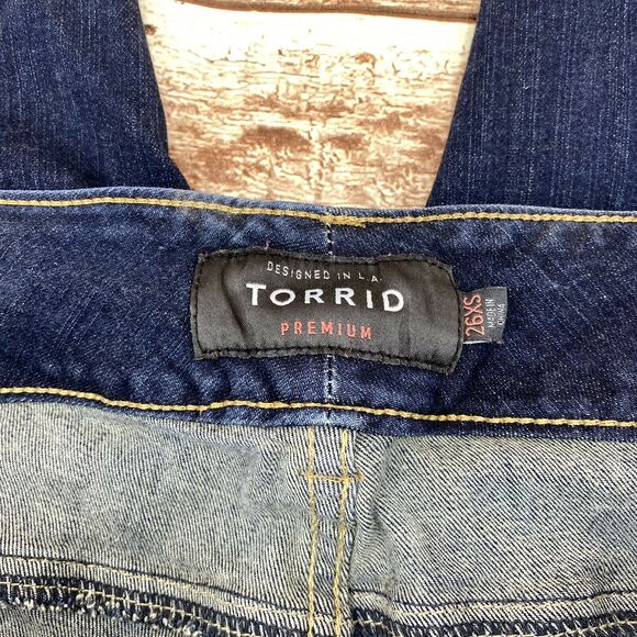 Torrid Women's Premium Jegging Skinny Jeans Size 26XS Stretch Triple Button - Picture 4 of 8